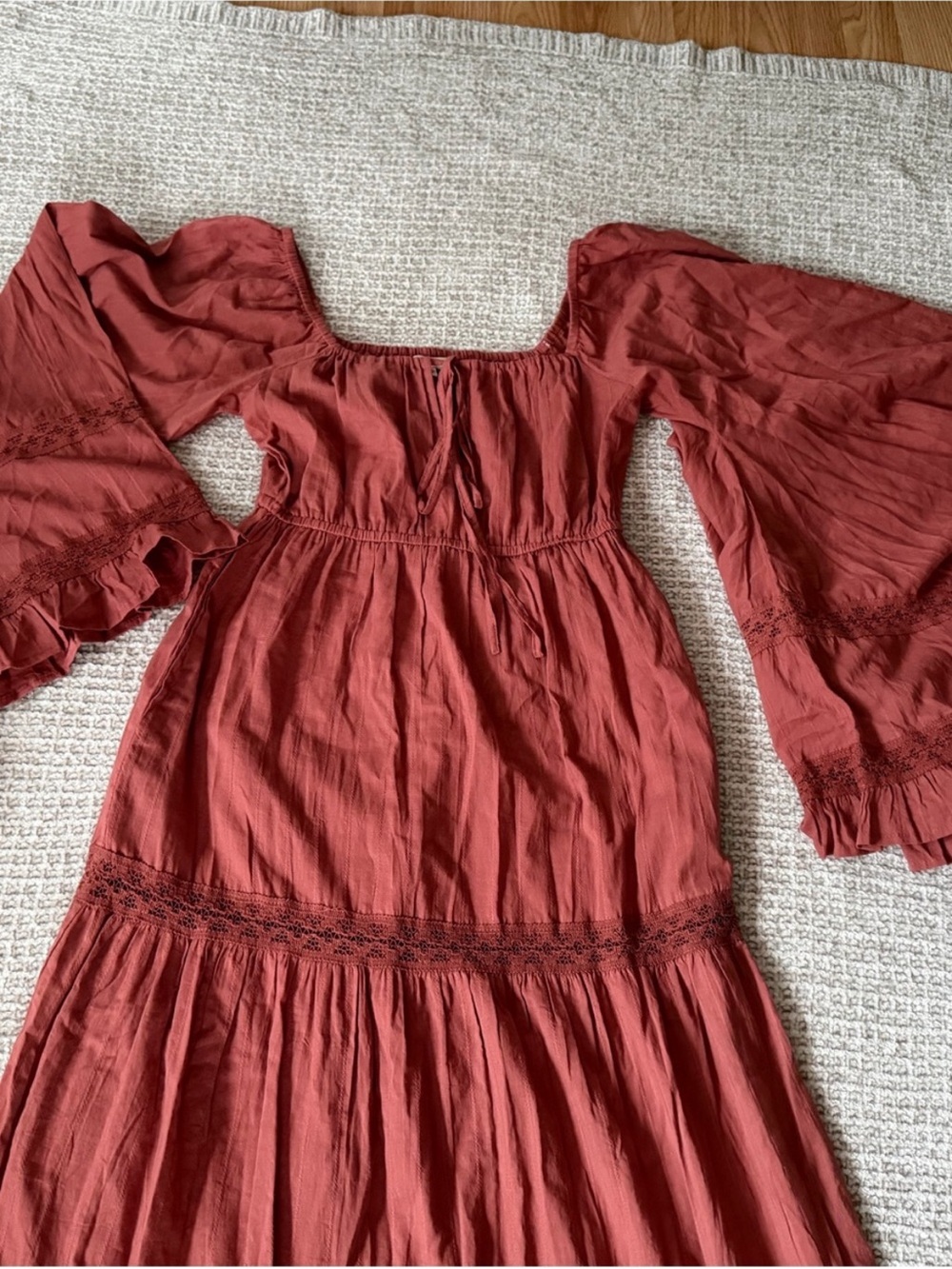 Earthbound Boho Tiered Maxi Dress - Picture 2 of 5